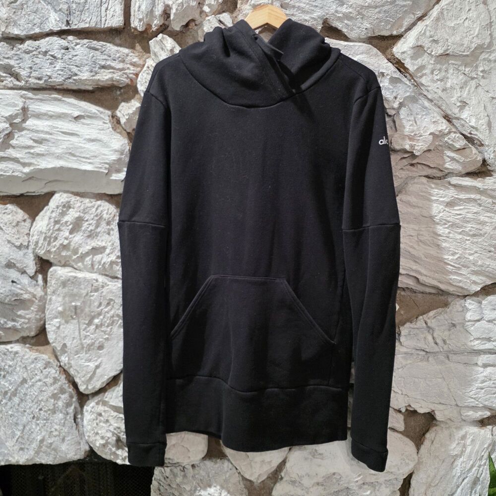 Alo Yoga Hoodie S Black Long Sweatshirt Athletic Pullover Women's Athlesiure